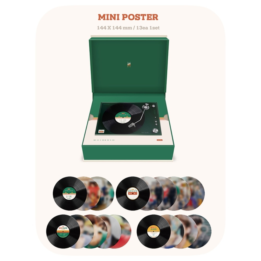 BTS 2021 SEASON’S GREETINGS MINI RECORD POSTERS - BRAND NEW/SEALED